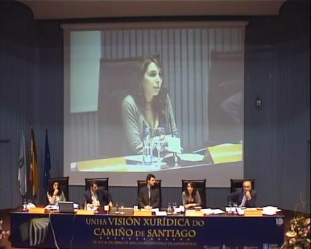 Mar&iacute;a Jes&uacute;s Lorenzana Somoza, letrada da Xunta de Galicia - Congreso sobre Unha Visión Xuridica do Camiño de Santiago